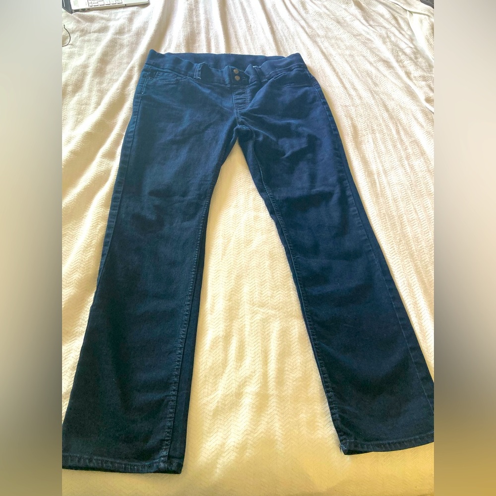Lee Pull on Denim Jeans Dark Blue Size 14